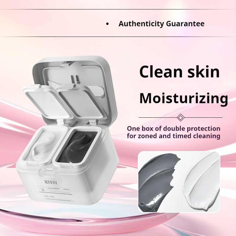 Two‑Color Clay Mask Set – Deep Clean & Hydrate Facial Treatment