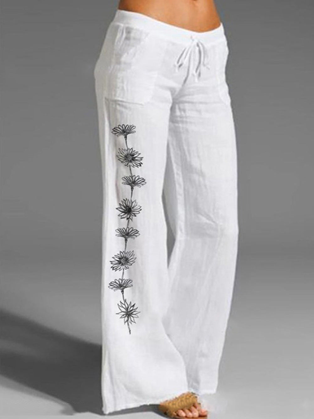 Flow Wide-Leg Yoga Pants – Lightweight, Loose & Digitally Printed