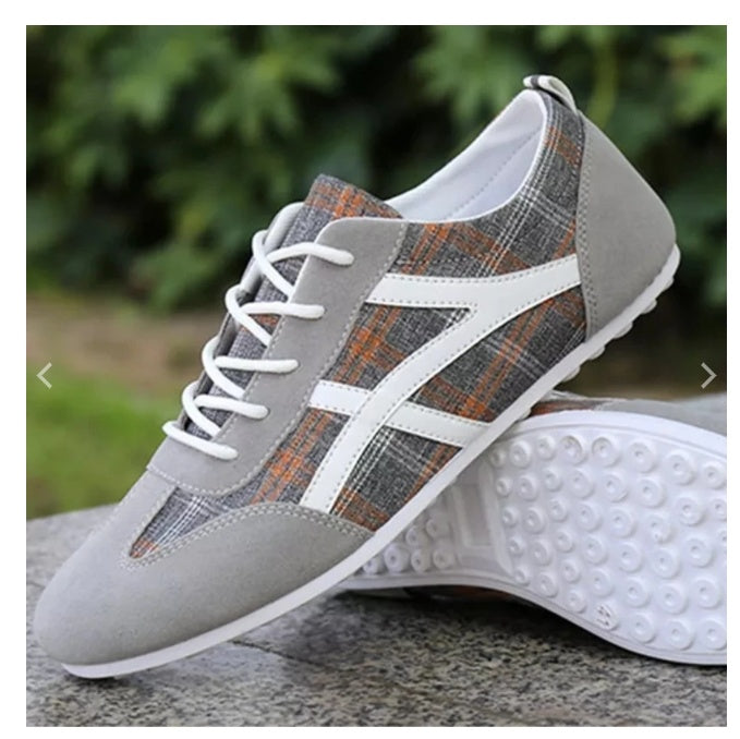 Men’s Breathable Canvas Sneakers – Lightweight Sailing Style