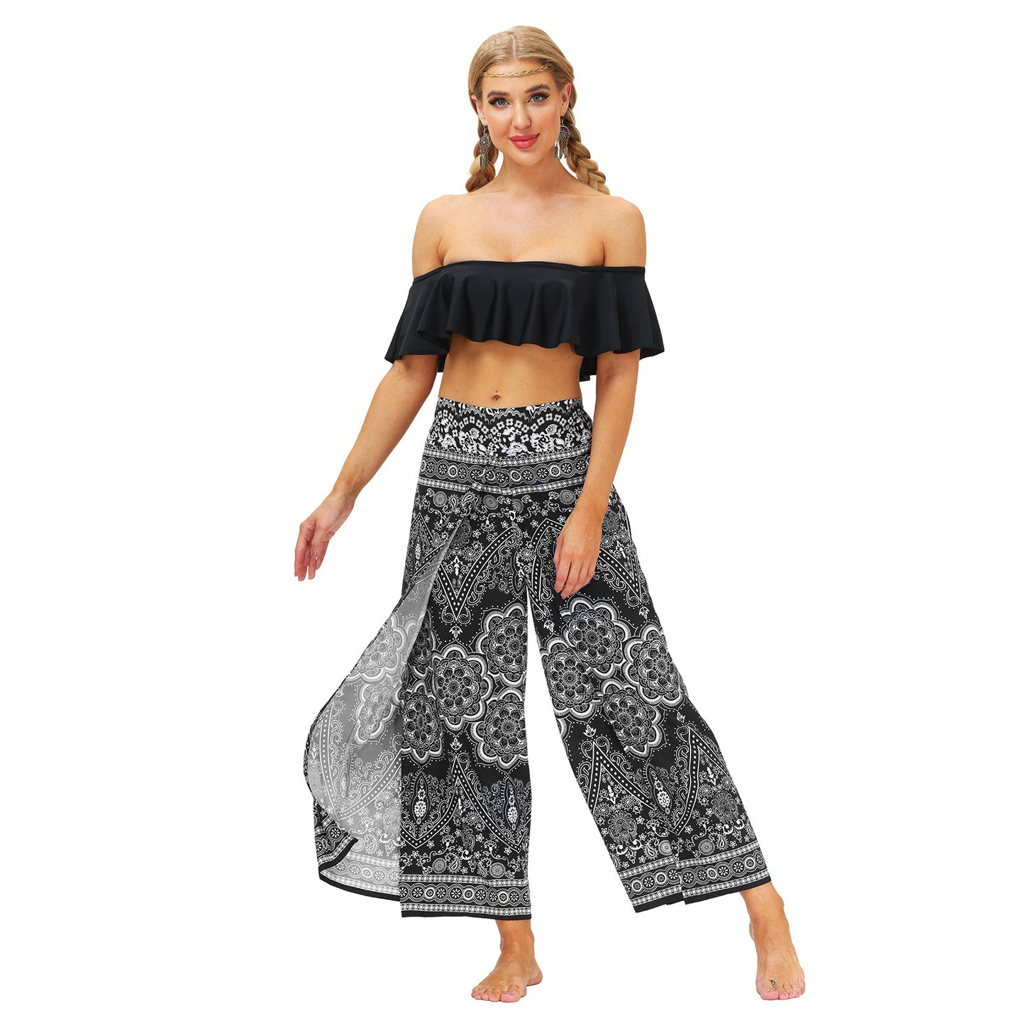 Yoga Pants Women's High Waist Wide Leg Pants