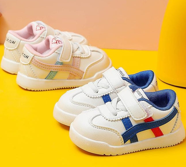Trendy Velcro Baby Single Shoes Low-top Soft-soled Children's Toddler Shoes