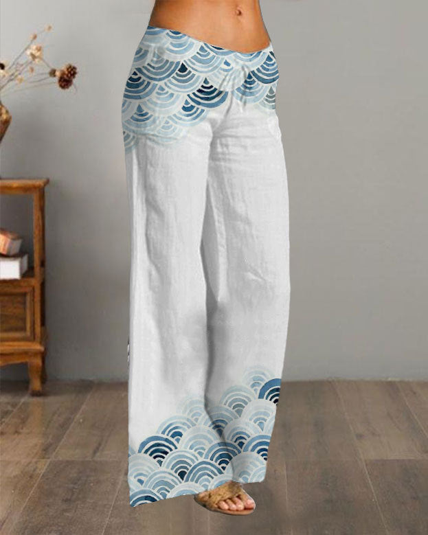 Flow Wide-Leg Yoga Pants – Lightweight, Loose & Digitally Printed