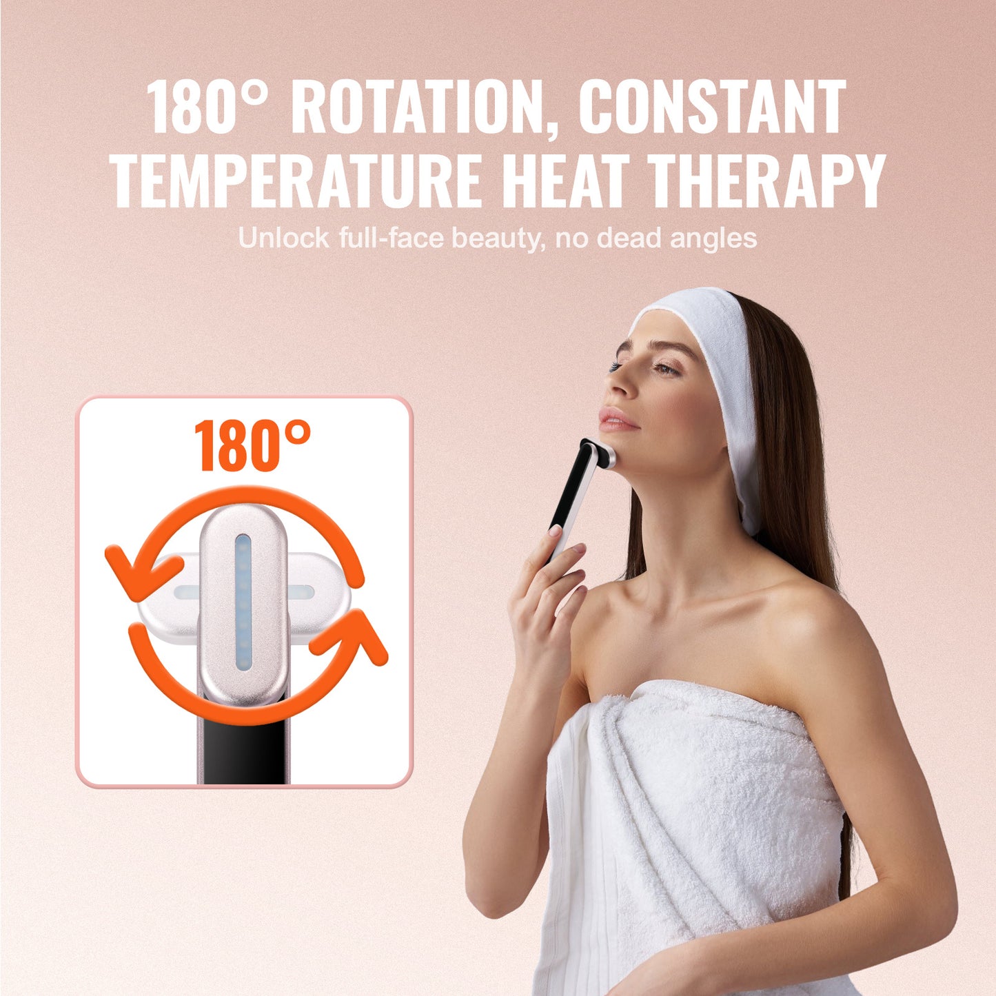 7-Colour LED Facial Wand – Red Light Therapy with Heat & Microcurrent