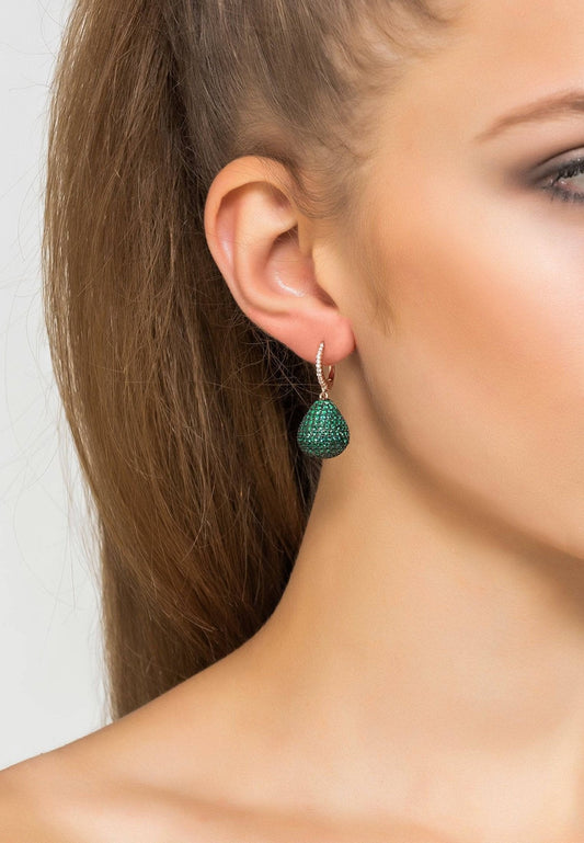 Valerie Emerald Drop Earrings – LATELITA London
